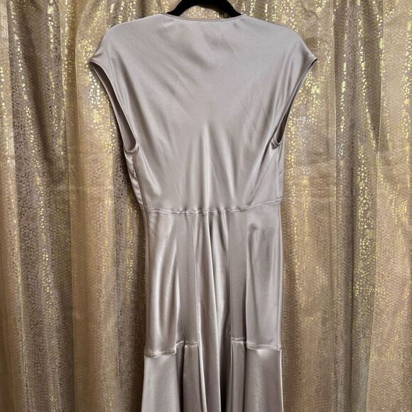 Diane Von Furstenberg Nur Storm Satin Midi Dress Size 4 NWT - Picture 7 of 12